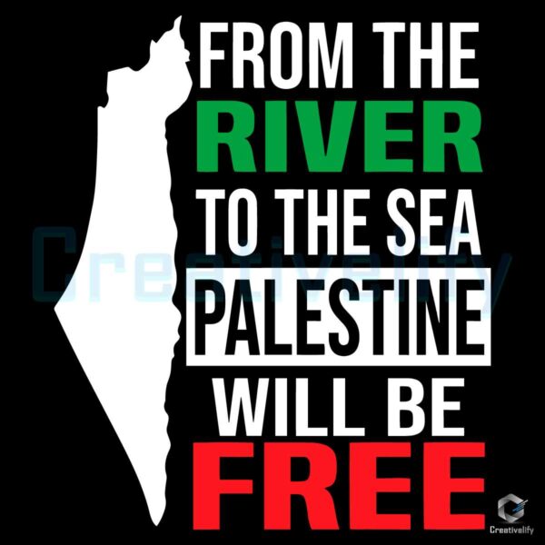 The River To The Sea Palestine SVG