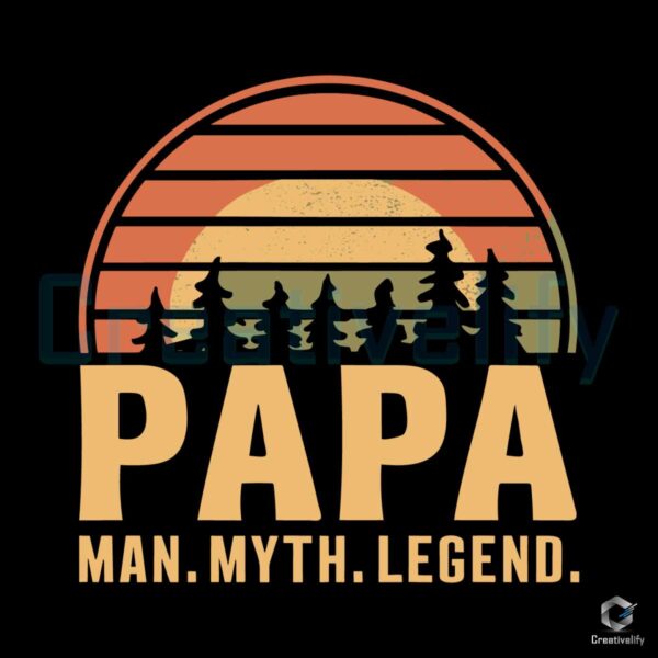 Papa Man Myth Legend Svg