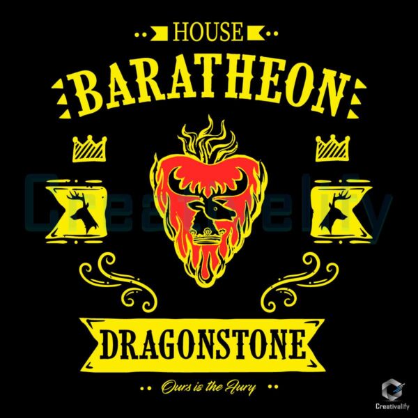 Stag House Baratheon Dragonstone SVG