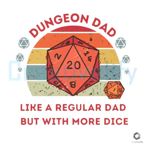 Like A Regular Dad But With More Dice PNG