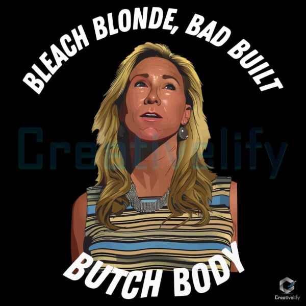 Bleach Blonde Bad Built Butch Body PNG