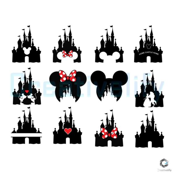 Disney Castle Bundle Disney Svg