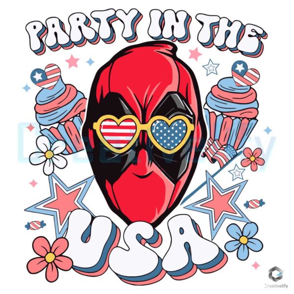 Party In The USA Funny 4th Of July SVG