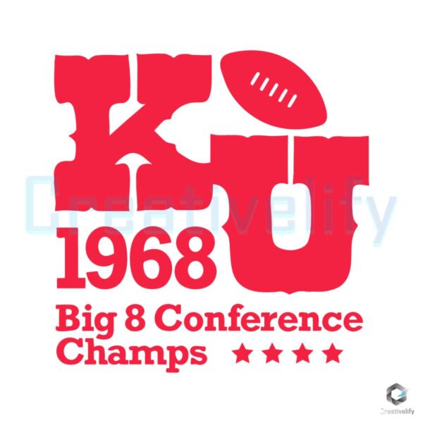 Kansas Jayhawks Football 1968 Champs SVG