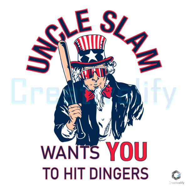 Uncle Sam Wants You To Hit Dingers SVG