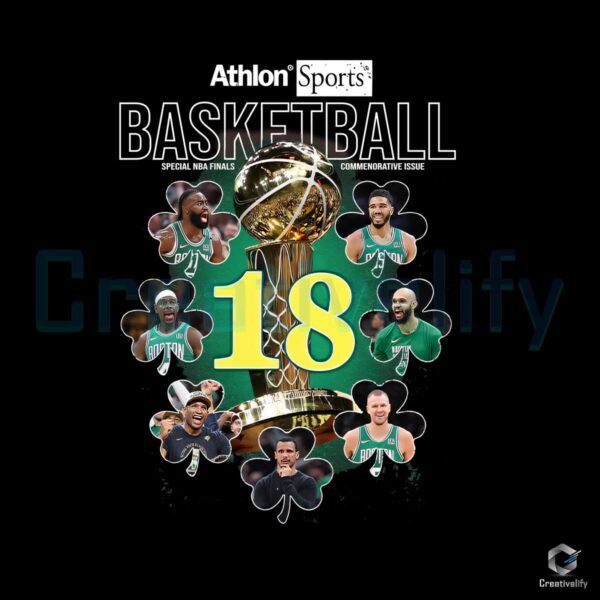 Boston Celtics 18 Times NBA Champion Svg