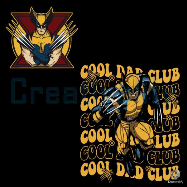 Wolverine Cool Dad Club SVG File