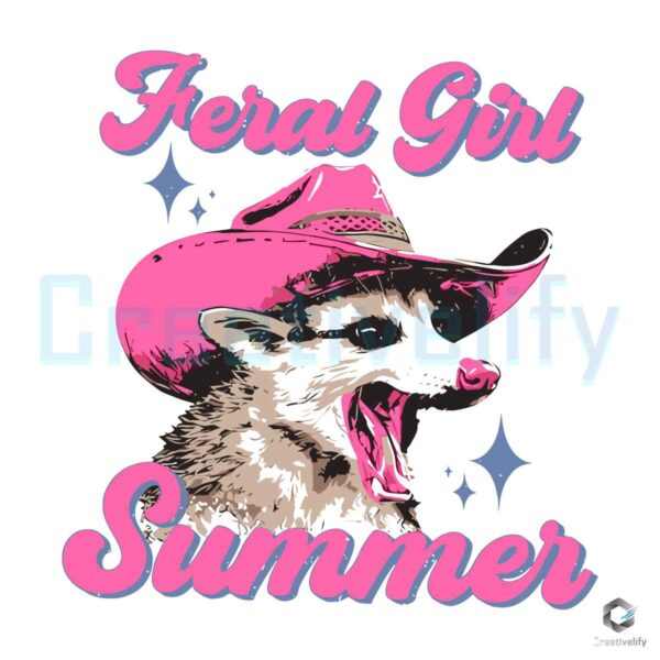 Girl Summer Funny Raccoon Meme PNG