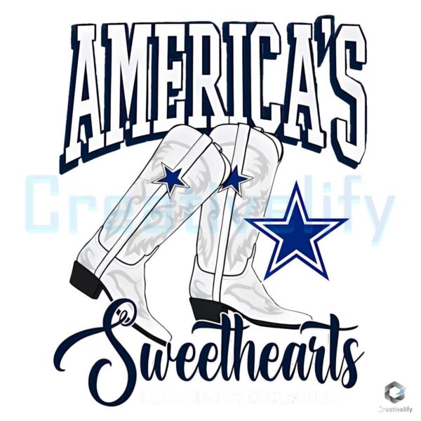 America Sweethearts Cowboys Cheerleaders Svg