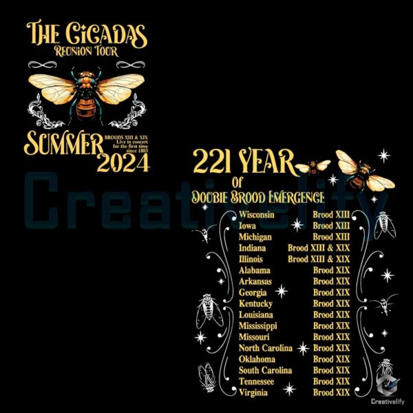 Free Cicadas Reunion Tour Summer 2024 PNG