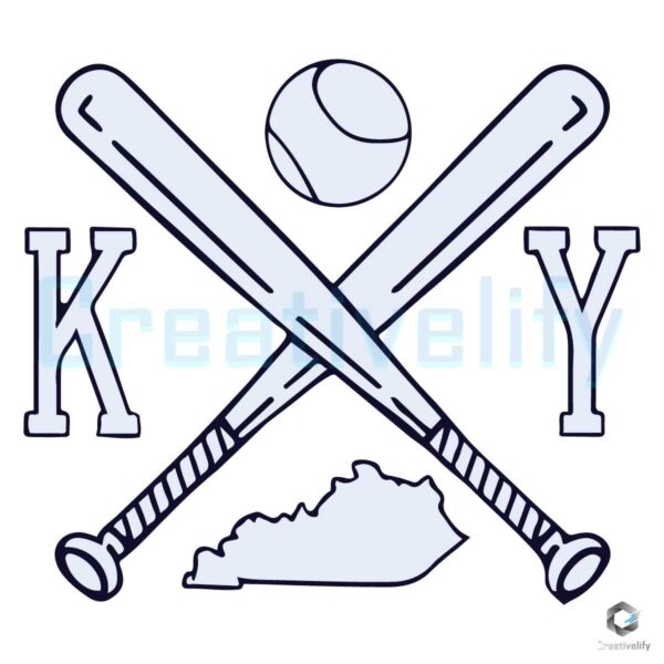 Kentucky Baseball Logo SVG