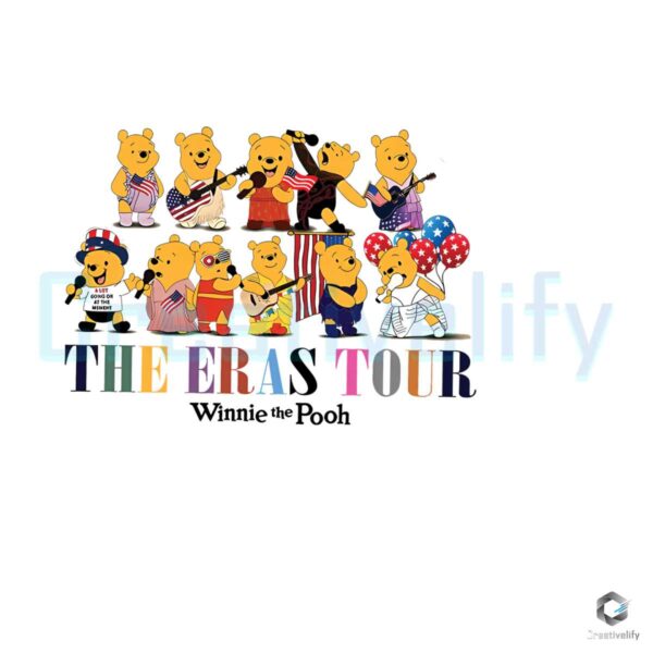 Pooh Eras Tour 4th Of July PNG