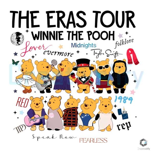 The Eras Tour Winnie The Pooh Svg
