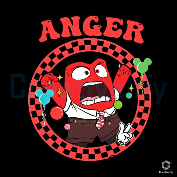 Anger Inside Out Cartoon Character Svg