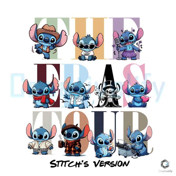 Disney Stitch The Eras Tour Svg