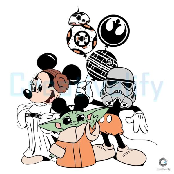 With You Disney Star Wars Character SVG