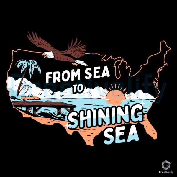 From Sea To Shining Sea SVG