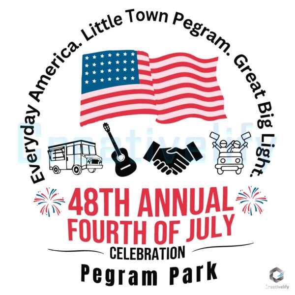 48th Annual 4th Of July Pegram Park SVG