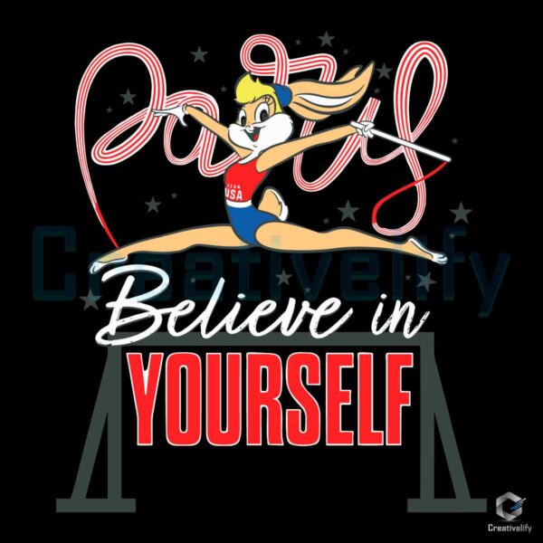 Bunny Team USA Believe In Yourself SVG