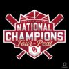 2024 NCAA Softball National Champion Four Peat SVG