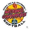 Oklahoma Sooners 2024 NCAA Softball Champion SVG