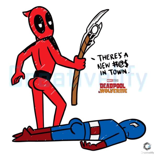 Fanart Deadpool Take Down Captain America SVG