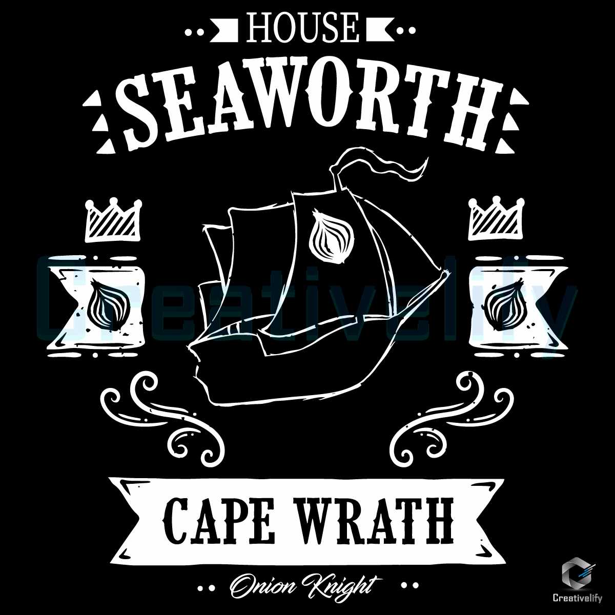 House Seaworth The Onion Knight SVG - CreativeLify