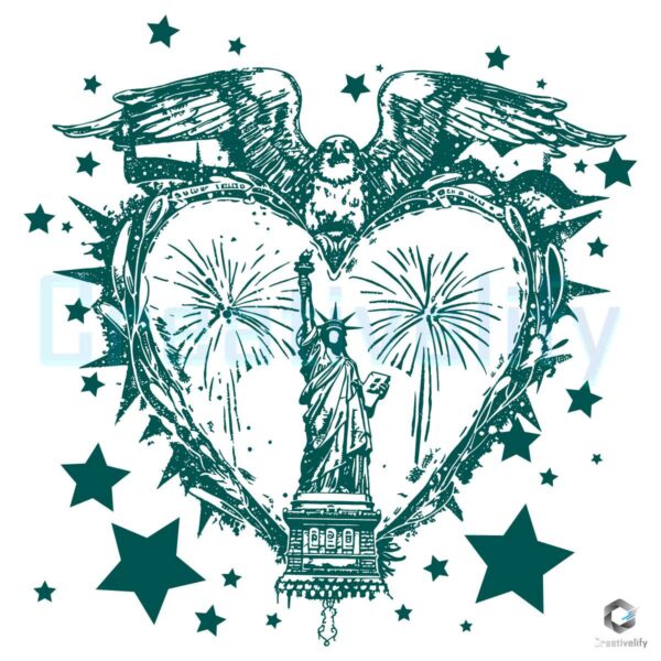America Statue of Liberty 4th Of July SVG