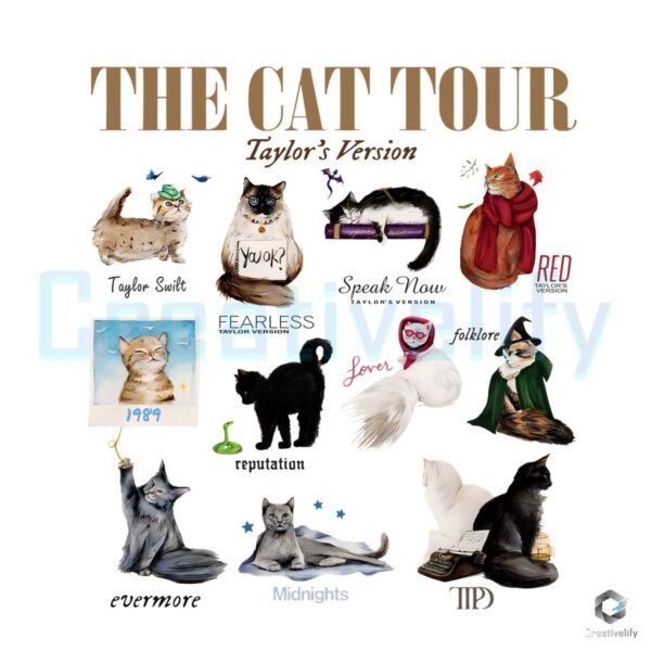 The Cat Tour Taylors Version Svg