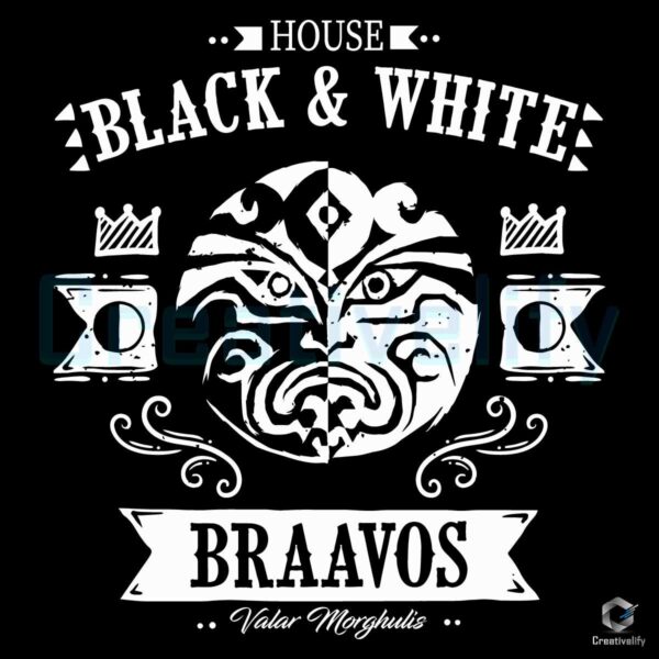 Black And White Braavos The Faceless Men SVG