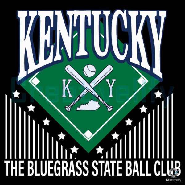Bluegrass State Ball Club Kentucky SVG