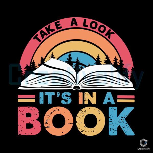 Take a Look It's In A Book Svg