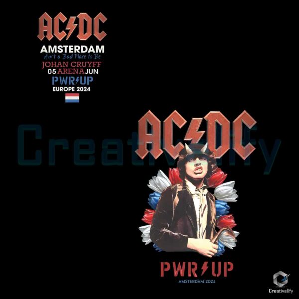 ACDC Amsterdam Tour Europe 2024 PNG