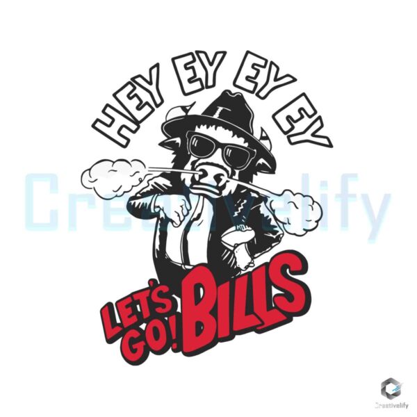 Hey Ey Lets Go Bills Logo SVG