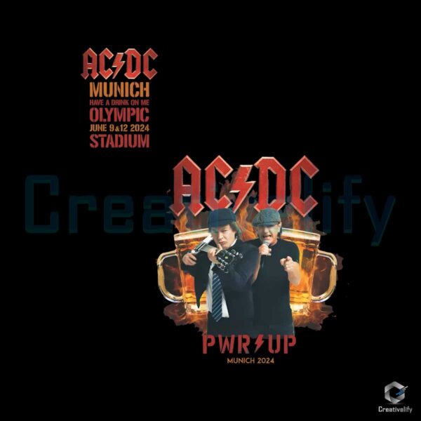 ACDC 2024 Munich Tour Power Up PNG