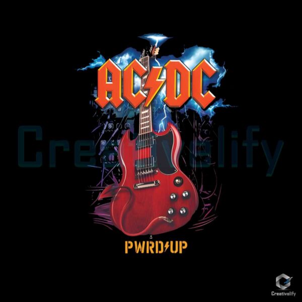 Angus Guitar ACDC PWR Up Tour PNG