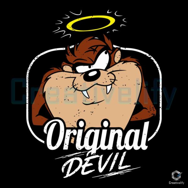 Original Devil Looney Tunes Tasmanian Devil SVG