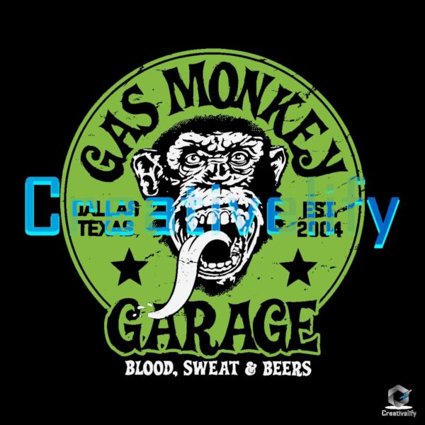 Gas Monkey Garage Blood Sweat And Beer SVG