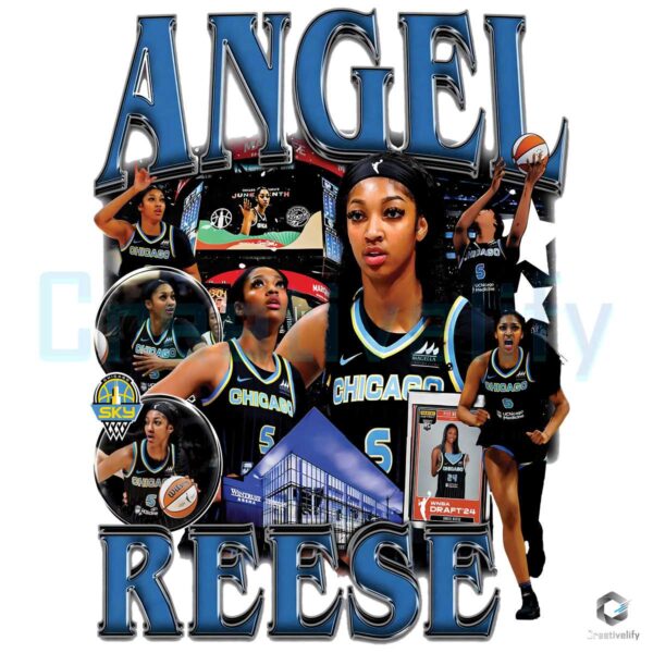 Angel Reese Chi Town Basketball Player PNG