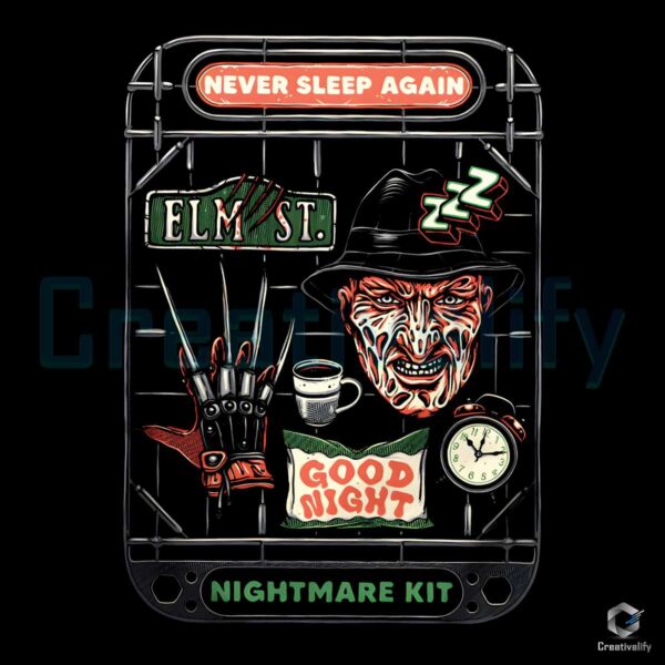 Never Sleep Again Nightmare Kit SVG