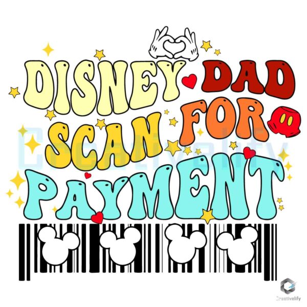 Funny Dad Scan For Payment Svg