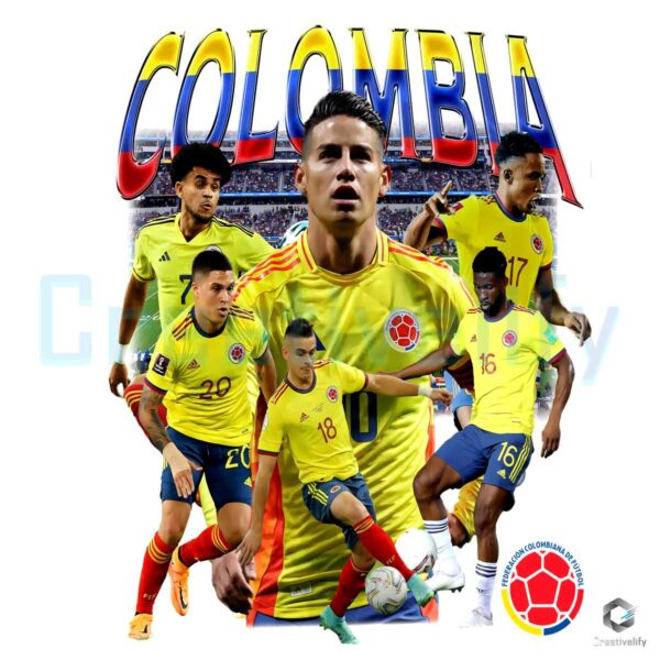 Colombia National Soccer Team PNG