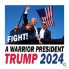 Trump 2024 A Warrior President PNG