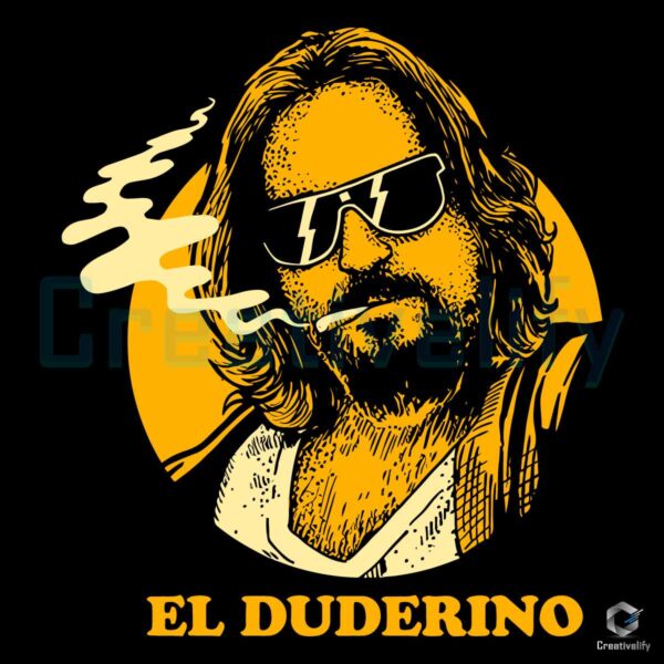 El Duderino Jeffrey The Dude Lebowski SVG