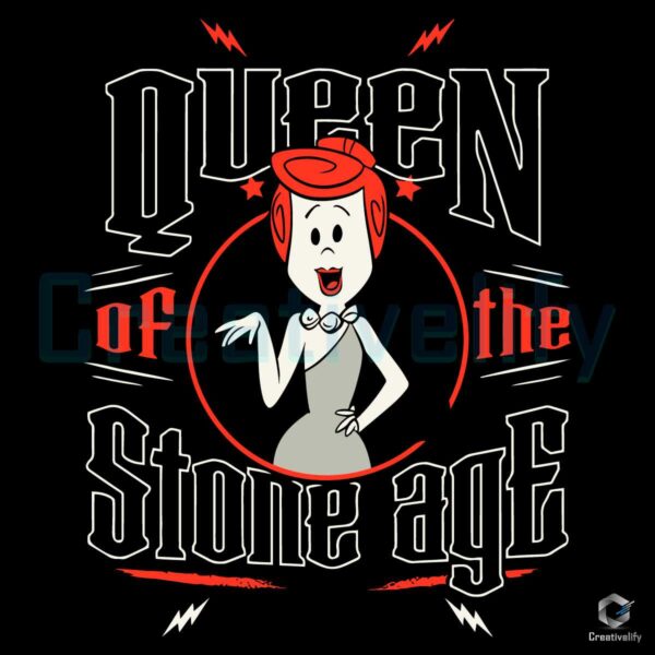 Queen Of The Stone Age Wilma Flintstone SVG