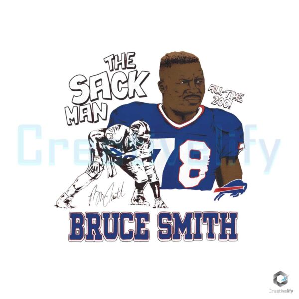 Buffalo Bills The Sack Man Bruce Smith PNG
