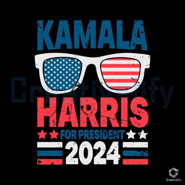 Kamala Harris for President 2024 SVG