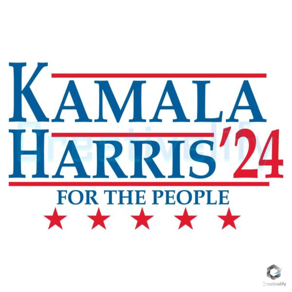 Kamala Harris 24 For The People Svg