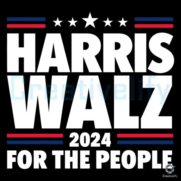 Harris Walz for the people svg png