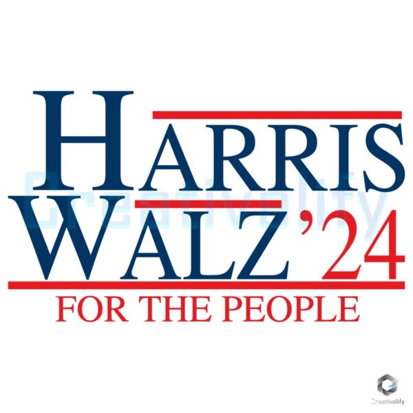 Harris Walz 2024 For The People Svg